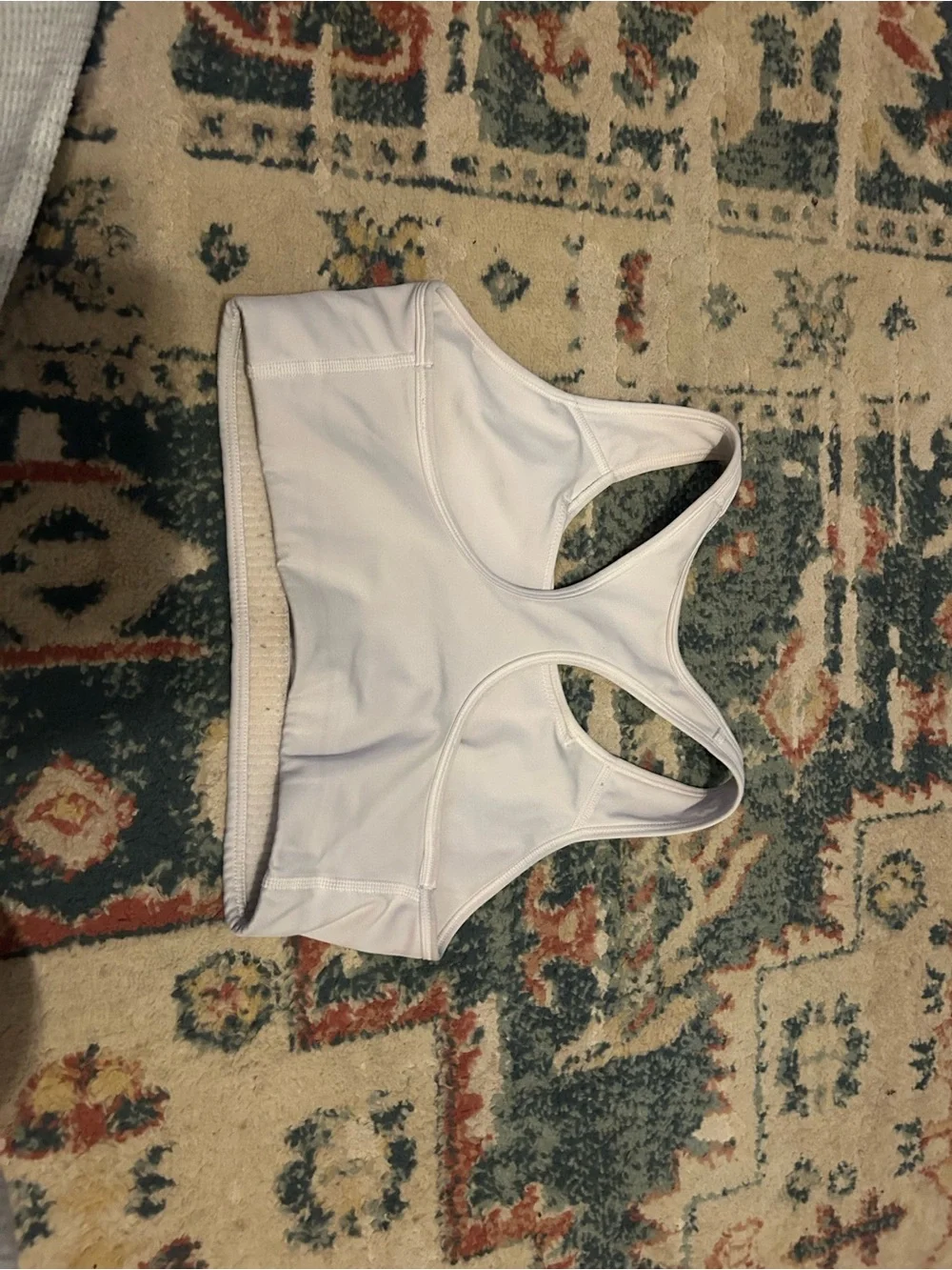Nike White Girls' Dri-Fit Sports-Bra